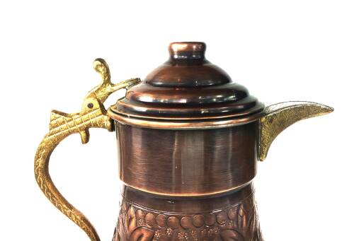 Shark Anatolia Maraş El İşleme Bakır Penguen Sürahi No:2 Oksit - 9