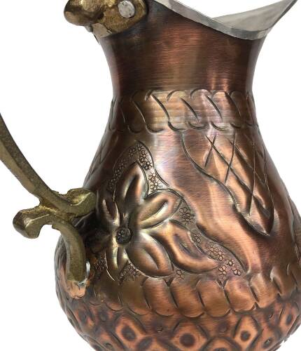 Shark Anatolia Maraş El İşleme Bakır Sürahi No:1 - 8