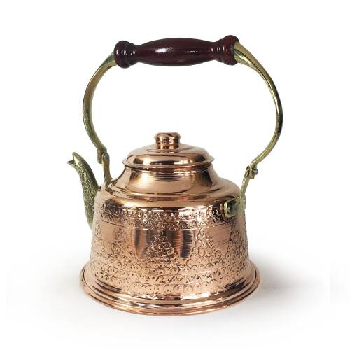 Shark Anatolia Maraş Zımba İşçiliği Bakır Demlik - 2