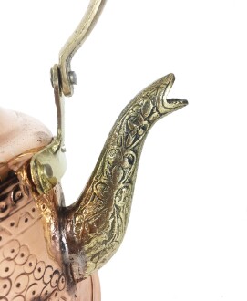 Shark Anatolia Maraş Zımba İşçiliği Bakır Demlik - 8