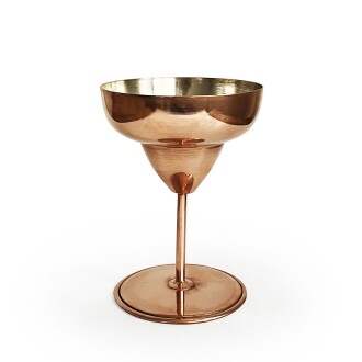 Sahrk Anatolia Copper Margarita Goblet Glass, Margarita Cup