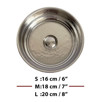 Shark Anatolia Maun Ahşap Banyo Taburesi Oturak ve Beyaz Bakır Hamam Tası Seti - 4