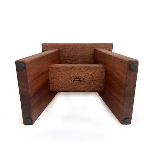 Shark Anatolia Maun Ahşap Banyo Taburesi Oturak ve Beyaz Bakır Hamam Tası Seti - 10