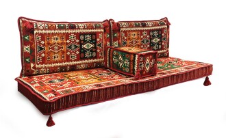 Shark Anatolia Milas Şark Köşesi İkili Sedir Takımı Kırmızı - 2