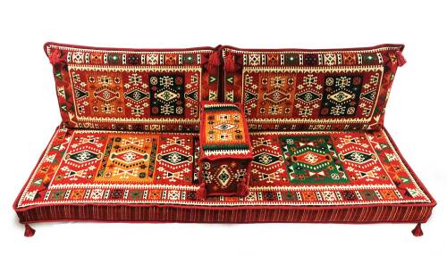 Shark Anatolia Milas Şark Köşesi İkili Sedir Takımı Kırmızı - 10