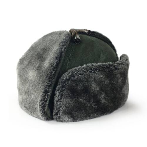 Shark Anatolia Pilot Kürklü Şapka Kar Kayak Haki Yeşil - 3