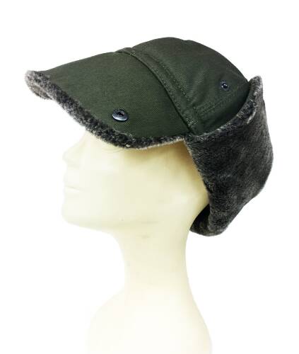Shark Anatolia Pilot Kürklü Şapka Kar Kayak Haki Yeşil - 5