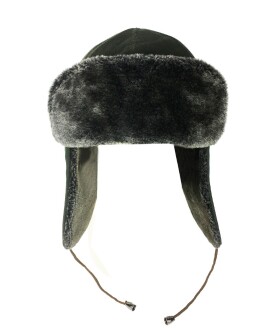 Pilot Warm Trapper Hat Snow Ski Soft Fur Hat Khaki Green