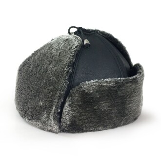 Shark Anatolia Pilot Kürklü Şapka Kar Kayak Siyah - 3