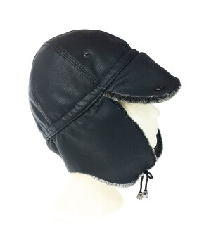 Shark Anatolia Pilot Kürklü Şapka Kar Kayak Siyah - 8