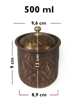 Shark Anatolia Safran Antik Bakır Baharatlık No:1 - 5