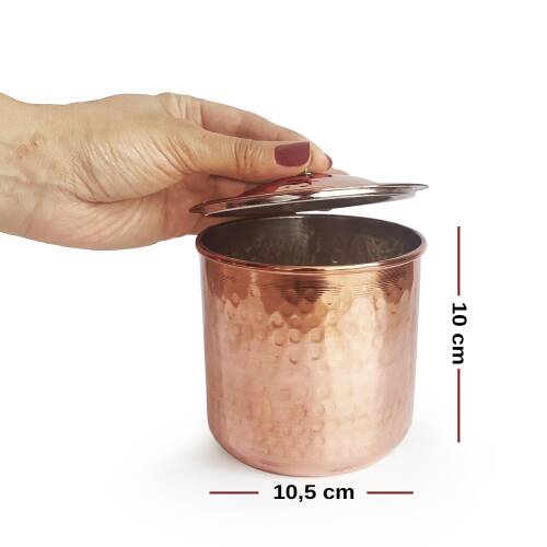 Shark Anatolia Safran El Dövmesi Bakır Baharatlık 10cm - 3