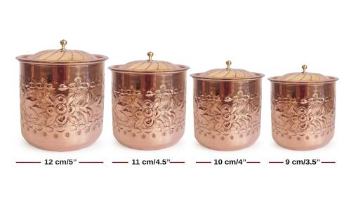 Shark Anatolia Safran El İşleme Bakır Baharatlık 10cm - 6