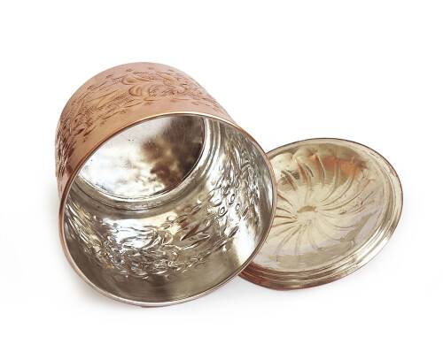 Shark Anatolia Safran El İşleme Bakır Baharatlık 10cm - 7