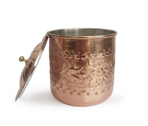 Shark Anatolia Safran El İşleme Bakır Baharatlık 9cm - 4