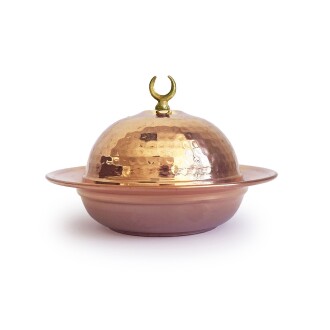 Shark Anatolia Handmade Hand Hammered Saka Round Turkish Delight Bowl