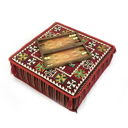 Shark Anatolia Şark Köşesi Masası Puf Anadolu Bordo - 6