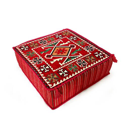 Shark Anatolia Şark Köşesi Masası Puf Anadolu Kırmızı - 2