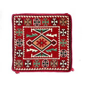 Shark Anatolia Şark Köşesi Masası Puf Anadolu Kırmızı - 7