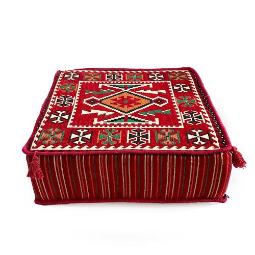 Shark Anatolia Şark Köşesi Masası Puf Anadolu Kırmızı - 8