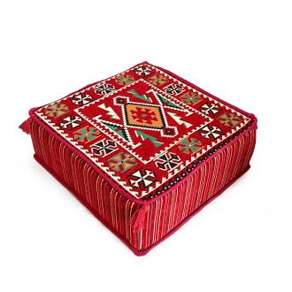 Shark Anatolia Şark Köşesi Masası Puf Anadolu Kırmızı - 10