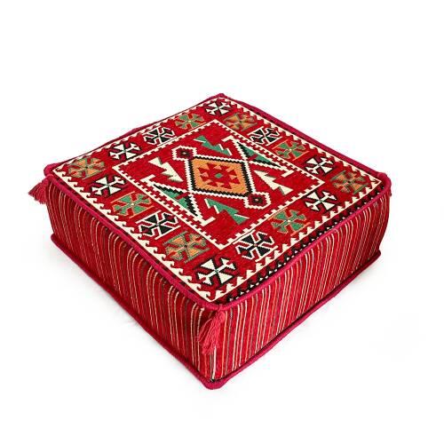 Shark Anatolia Şark Köşesi Masası Puf Anadolu Kırmızı - 10