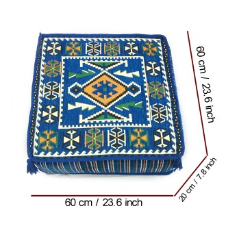 Shark Anatolia Şark Köşesi Masası Puf Anadolu Mavi - 5