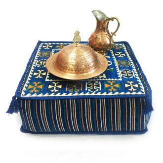 Shark Anatolia Şark Köşesi Masası Puf Anadolu Mavi - 8