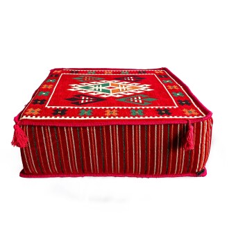 Shark Anatolia Şark Köşesi Masası Puf Belkıs Kırmızı - 8