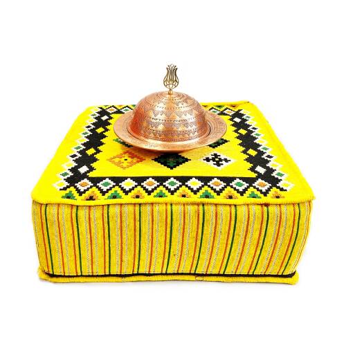 Shark Anatolia Şark Köşesi Masası Puf Katar Sarı - 7