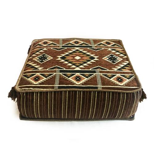 Shark Anatolia Şark Köşesi Masası Puf Kilim Kahve - 2