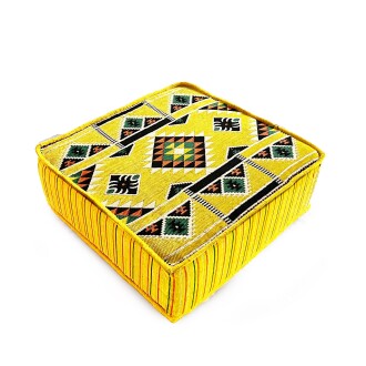 Shark Anatolia Şark Köşesi Masası Puf Kilim Sarı 