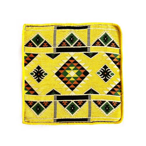 Shark Anatolia Şark Köşesi Masası Puf Kilim Sarı - 7