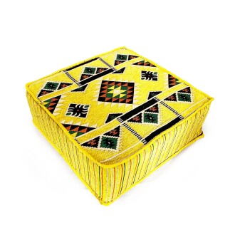 Shark Anatolia Şark Köşesi Masası Puf Kilim Sarı - 9