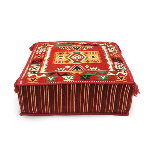 Shark Anatolia Şark Köşesi Masası Puf Milas Kırmızı - 2