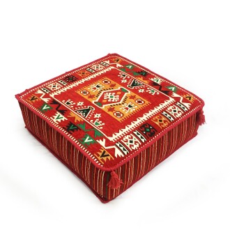 Shark Anatolia Şark Köşesi Masası Puf Milas Kırmızı - 3