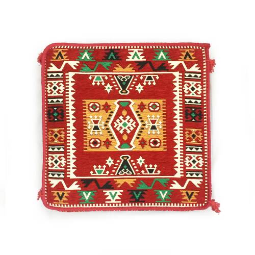 Shark Anatolia Şark Köşesi Masası Puf Milas Kırmızı - 9