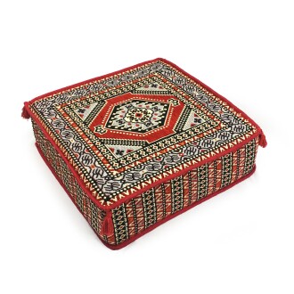 Shark Anatolia Şark Köşesi Masası Puf Oryantal Kırmızı 