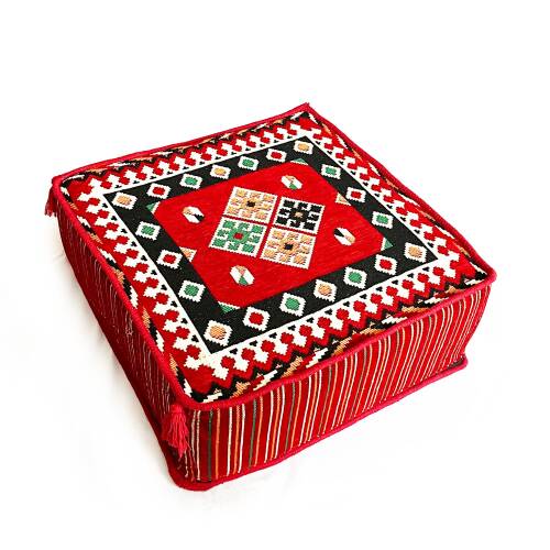 Shark Anatolia Şark Köşesi Masası Puf Ürgüp Kırmızı - 3