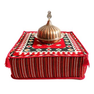 Shark Anatolia Şark Köşesi Masası Puf Ürgüp Kırmızı - 5