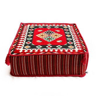 Shark Anatolia Şark Köşesi Masası Puf Ürgüp Kırmızı - 9