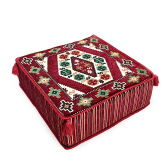 Shark Anatolia Şark Köşesi Masası Puf Yörük Bordo - 3