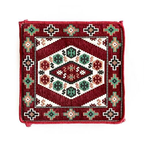 Shark Anatolia Şark Köşesi Masası Puf Yörük Bordo - 8