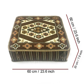 Shark Anatolia Şark Köşesi Masası Puf Yörük Kahve - 2