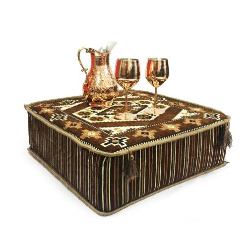 Shark Anatolia Şark Köşesi Masası Puf Yörük Kahve - 4