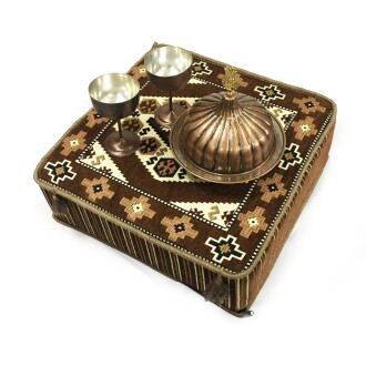 Shark Anatolia Şark Köşesi Masası Puf Yörük Kahve - 7