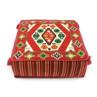 Shark Anatolia Şark Köşesi Masası Puf Yörük Kırmızı - 2