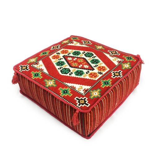 Shark Anatolia Şark Köşesi Masası Puf Yörük Kırmızı - 3