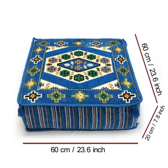 Shark Anatolia Şark Köşesi Masası Puf Yörük Mavi - 3