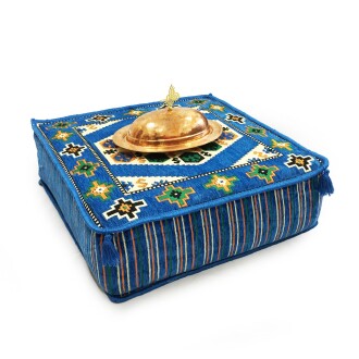 Shark Anatolia Şark Köşesi Masası Puf Yörük Mavi - 4